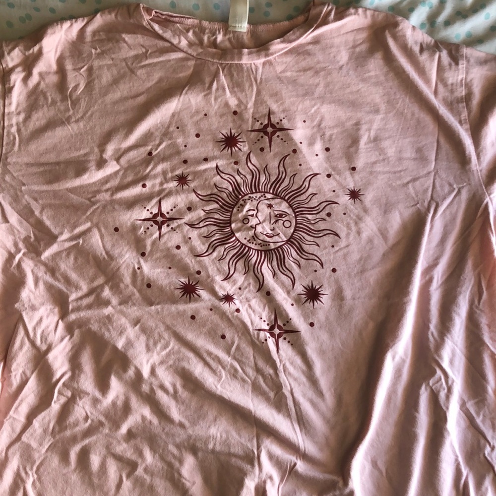 Oversized Sun and Moon Tee